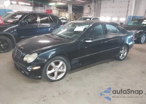 2005 Mercedes-Benz C 230 Kompressor Sport из США, поврежденный, VIN WDBRF40J65F613863